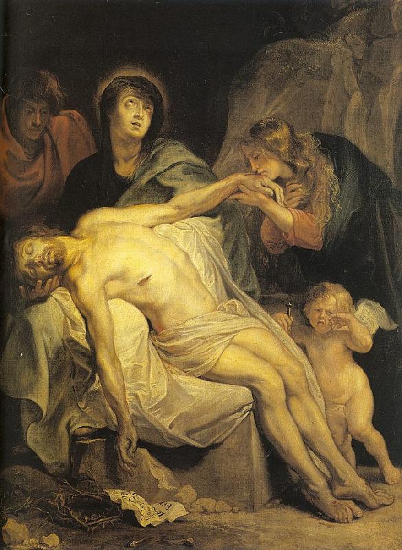Dyck, Anthony van The Lamentation oil painting picture